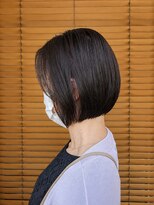 オーガニックエコ 川越(organic+eco)&nbsp;夏◎切りっぱなし大人ボブ/ブリーチなしカラー/艶髪小顔
