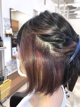 ステラ 坂戸にっさい店(STELLA) ケアブリーチ＆インナーカラーレッド！