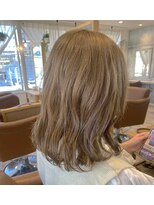 ラボヌールヘアー 宇都宮店(La Bonheur hair)&nbsp;ミディアムボブ×ハニーベージュ