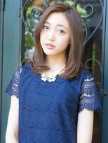 ライズ バイ レボ 柏店(RISE by REVO)&nbsp;ボブ/カーキグレージュ/大人かわいい/フェザーバング