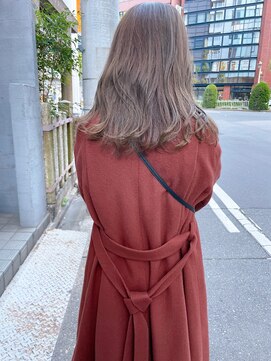 ローレンジウ(LOREN JU) 透明感髪質改善ベージュダブルカラーミルクティーグレージュ