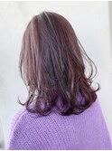 ラベンダーグレージュ_毛先パーマことりベージュ_ba260261