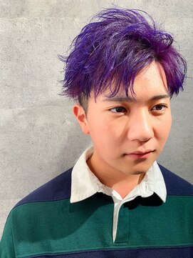 ゴールドシブヤ(GOALD SHIBUYA) ブリーチダブルカラーハイトーンナチュラルマッシュ刈り上げ束感