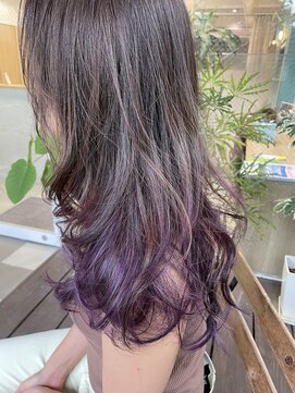 ダブル(W) 【hair salon W】パープルピンクカラー