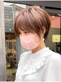 大人かわいいテラコッタショート