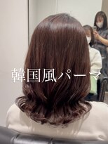 ジ エクト 心斎橋(The Ect) 韓国風レイヤーカット　コテ巻きパーマ　くびれパーマ