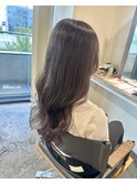 ダークブラウングレージュケアブリーチ
