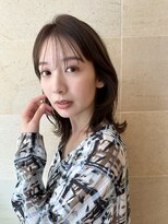 ミディアム/くびれレイヤー/レイヤーカット/顔周りカット/銀座