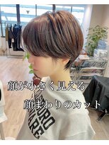 コワファーストナガサキシャンプーボーイ(COIFF1RST NAGASAKI SHAMPOO BOY)&nbsp;大人ショートボブ丸みショートカットマッシュショート前髪あり