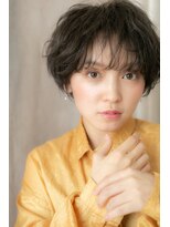 カバーヘア ブリス 川口(COVER HAIR bliss) グレージュくせ毛風ふわふわボブマッシュTb5川口20代30代40代