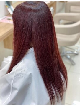 ルクールヘアアンドビューティー 燕三条店 ブリーチなしベビーピンク/ハイトーンカラー
