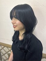 ヘアリゾート粋 ウナム 新宿東口店(enam)&nbsp;レイヤーカット/ナチュラルブラック