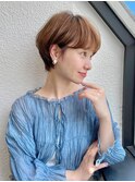 前髪あり大人ひし形ショート20代30代40代表参道