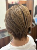 絶壁解消/ひし形/くびれ/斜めバング/60代50代40代/ミセスヘア6C