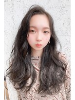 チャンドット(chan.)&nbsp;≪chan.≫グレーベージュグレージュカラーレイヤーロング