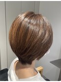 白髪染め使わない白髪染めで作るショートスタイル