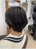 クセ毛ショートボブ