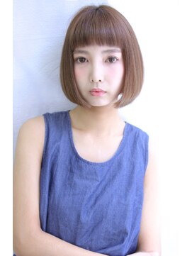 ロゼ 新大宮(ROSE) 【ROSE】オン眉ボブ＿ミルクティーベージュ