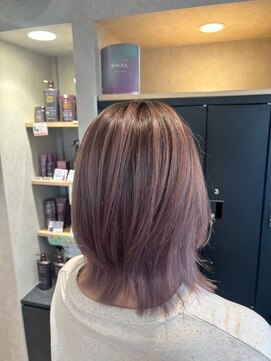 ビアンコ カーロ 二子新地店(Bianco caro) モーヴカラー/レイヤーミディアム/ハイライト