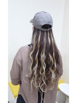 エクステ専門店ミキ 横浜店(MIKI) 人毛ウェーブエクステ★大人上品メッシュバリヤージュカラー