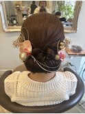 着物に合わせたヘアセット