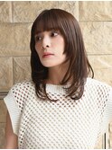20代30代◎ミルクティーブラウン×透明感レイヤーロング