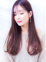 ルーヴル 西宮北口(Louvre)&nbsp;ピンクベージュ・シースルーバング・ニュアンスカラー・ロング