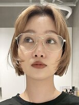 テクネ 天神大名(techne) 天神大名顔周りレイヤーカットミディアムボブタッセルボブパーマ