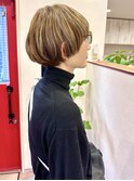 マッシュショート/バレイヤージュ/ショートスタイル