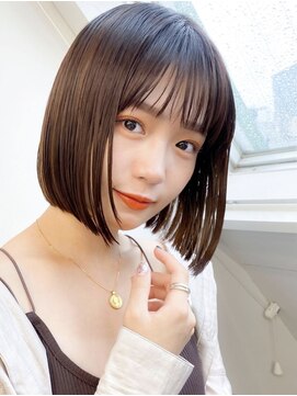 リタ 枚方(Rita) 春イメチェン◎暗めシースルーショートボブ小顔