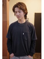 エディ(Edy) メンズパーマフェザーパーマブラウンカラー外国人風眉毛カット