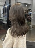 ブリーチなしカラー◎オリーブグレージュ春カラー