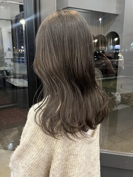 ヘアーアイスカルテット(HAIR ICI QUARTET) ブリーチなしカラー◎オリーブグレージュ春カラー