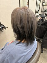 バセット バイ アルター 鎌取店(basset by aL-ter)&nbsp;ミルクティーブロンド/ダークブルー/デジタルパーマ/鎌取