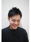 ナチュラルアップバングツーブロック