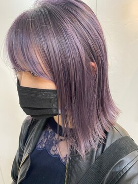ナイーブヘアデザイン(NAiVE HAIR DESIGN) 【NAiVE hair】パープルカラー★ボブ