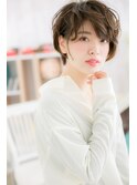 女っぷりUP!ダークアッシュ前下がりマッシュショートc1