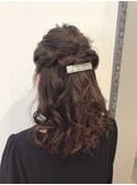 【YU.ki】ヘアアレンジ ハーフアップ 結婚式 大人可愛い