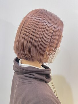 ヘアーメイクオズ(hair make O/S) ヘアーメイクオズ&金あゆみ クリアピンクボブ