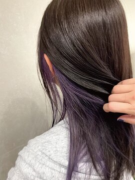 カーラ 北戸田店(Cara) インナーカラー/グレープパープル/ケアブリーチ/ヘアカット