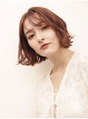 大人かわいい外ハネボブペールベージュ0901