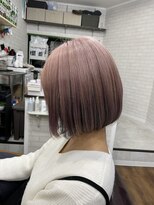 ライフ 忍ケ丘店(Lyfe)&nbsp;ツートーンカラー_ピンクベージュボブルフベビーバング_185