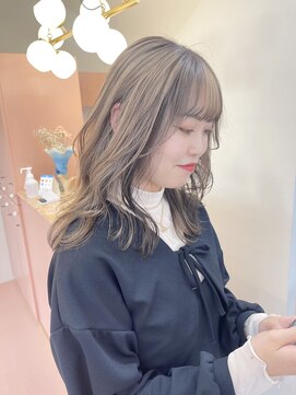 ミテ(mite) ローライトカラー《 全体：ミルクティーグレージュ 》