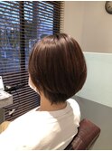 似合わせカット×髪質改善ケア【ショートブラウン1】