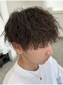 波巻きスパイラルパーマツイストパーマメンズマッシュパーマ