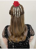 【ハロウィン】ヘアセット　バラドクロ　下北沢