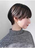マッシュショート/小顔/ハンサムショート/吉祥寺/イルミナカラー