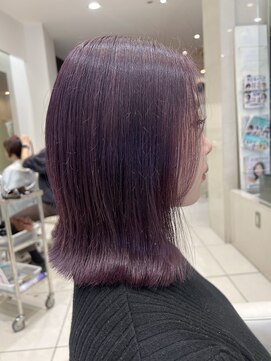 アヴァンス 深井店(AVANCE.) ラベンダーグレイ×春色×切りっぱなし