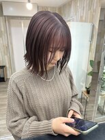 ディジョン(Dijon)&nbsp;韓国顔まわりレイヤーカットグレージュオリーブベージュブラウン