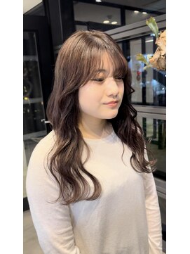 ニカイ(2F) ピンクカラー/波巻きウェーブ/アプリコットオレンジ